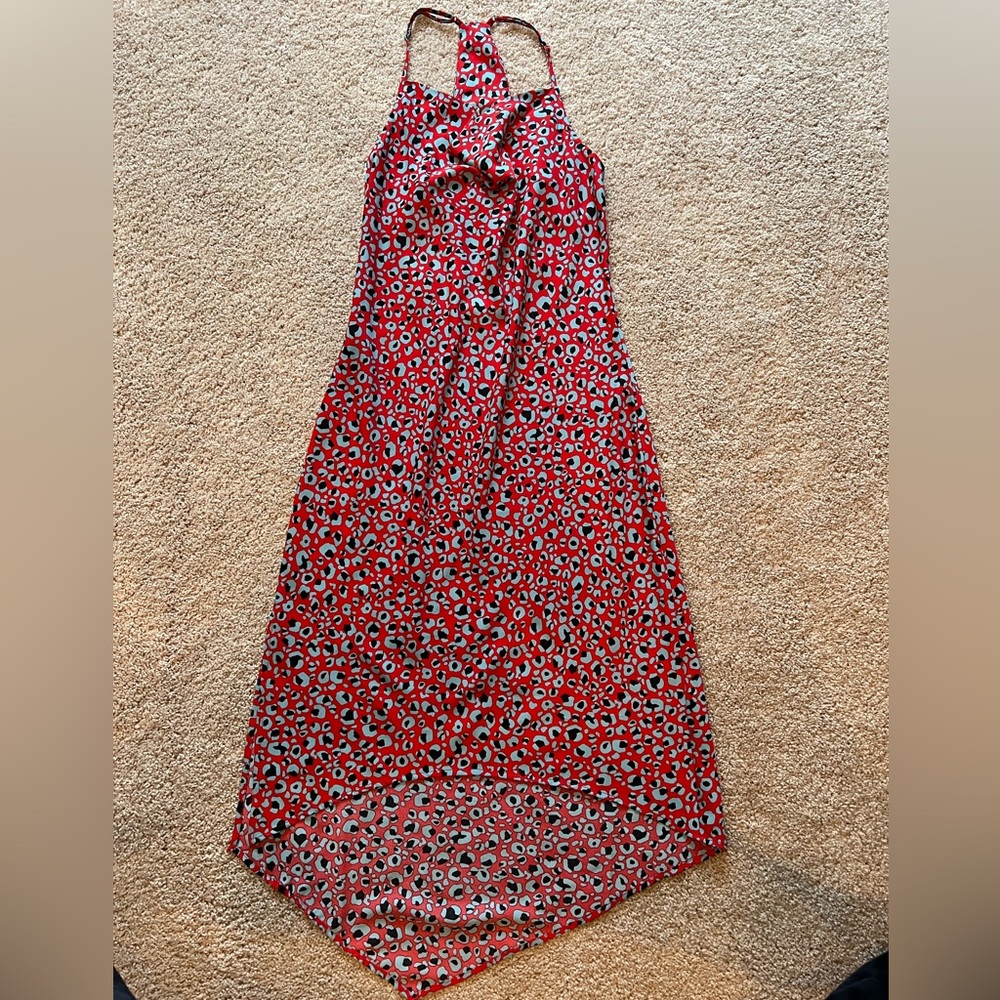 BCBG Generation cowl neck, T back high low dress, size XXS